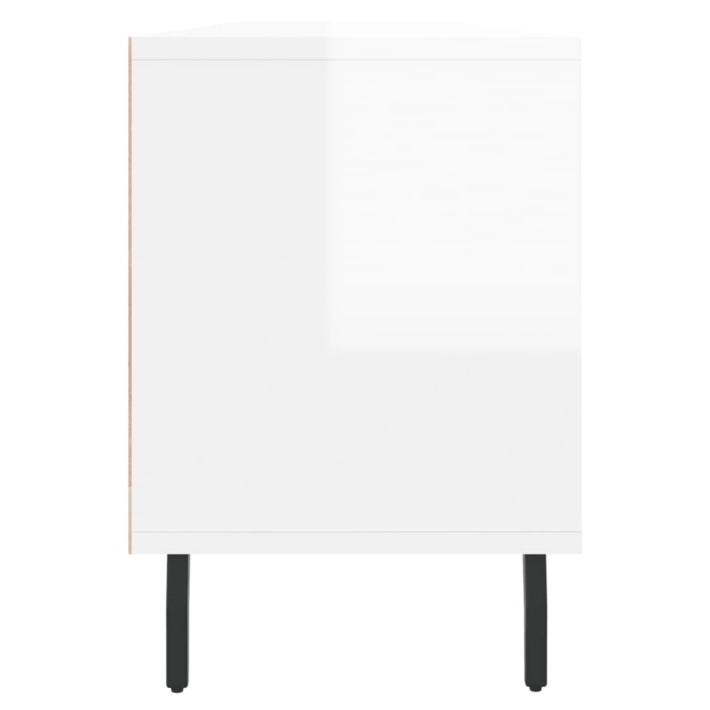 Meuble TV 150x30x44,5 cm en bois travaillé