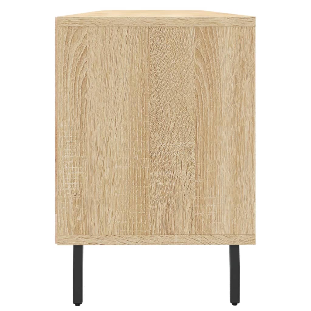 Tv-meubel 150x30x44,5 cm bewerkt hout gerookt eikenkleurig