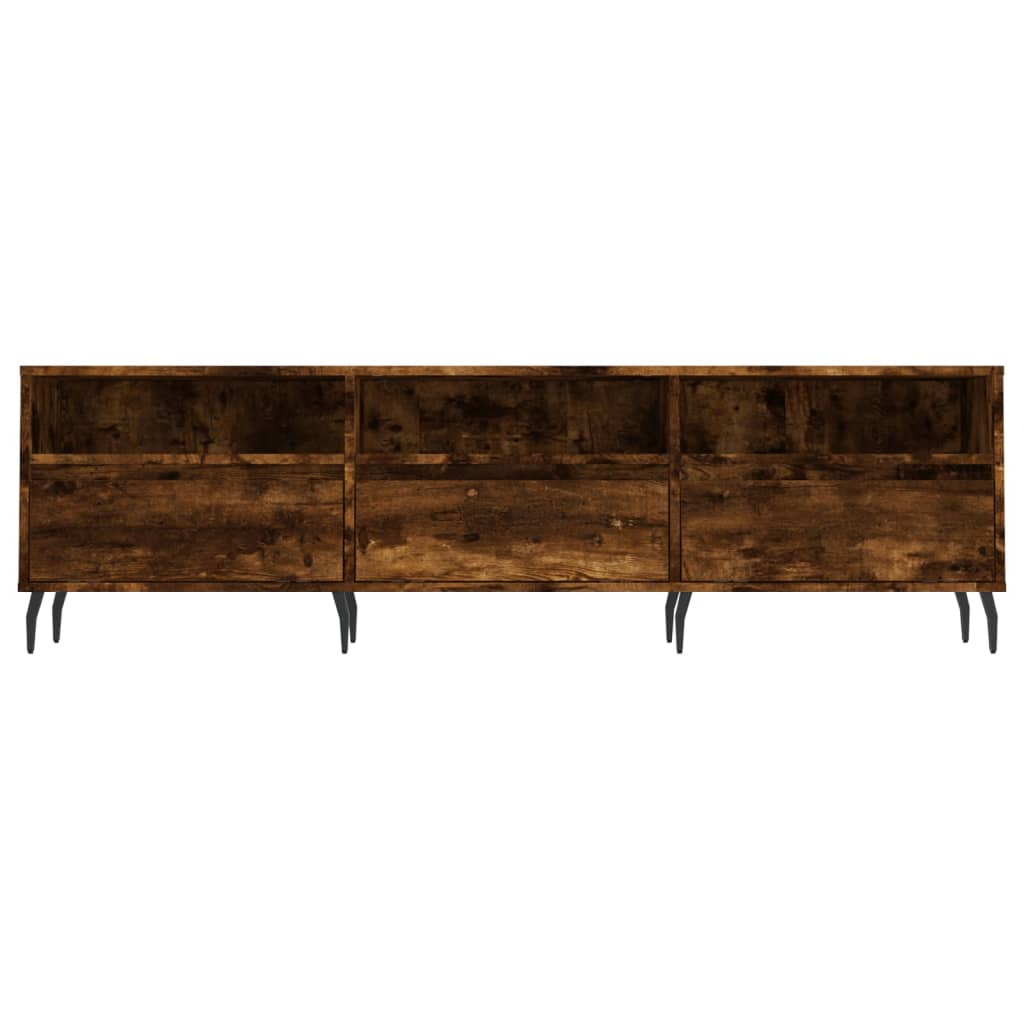 Tv-meubel 150x30x44,5 cm bewerkt hout oud houtkleurig