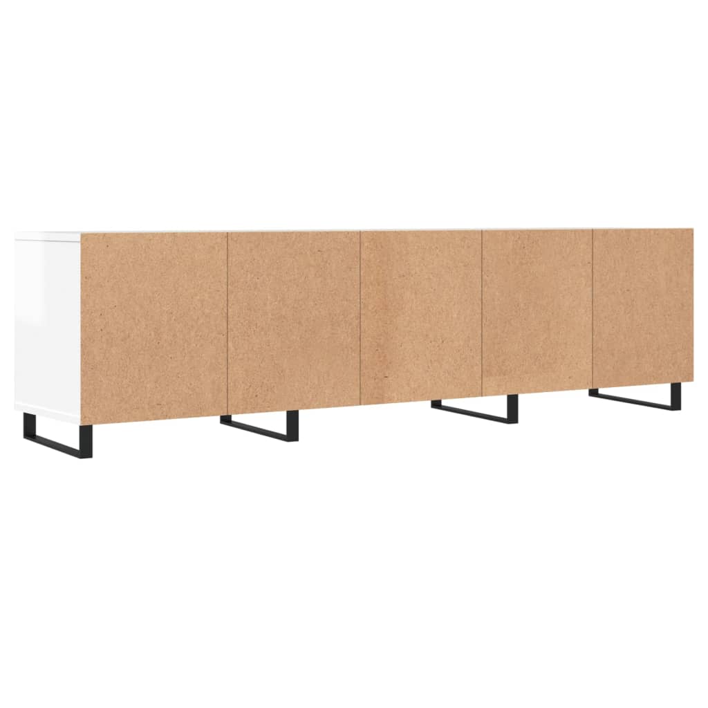 Meuble TV 150x30x44,5 cm en bois travaillé