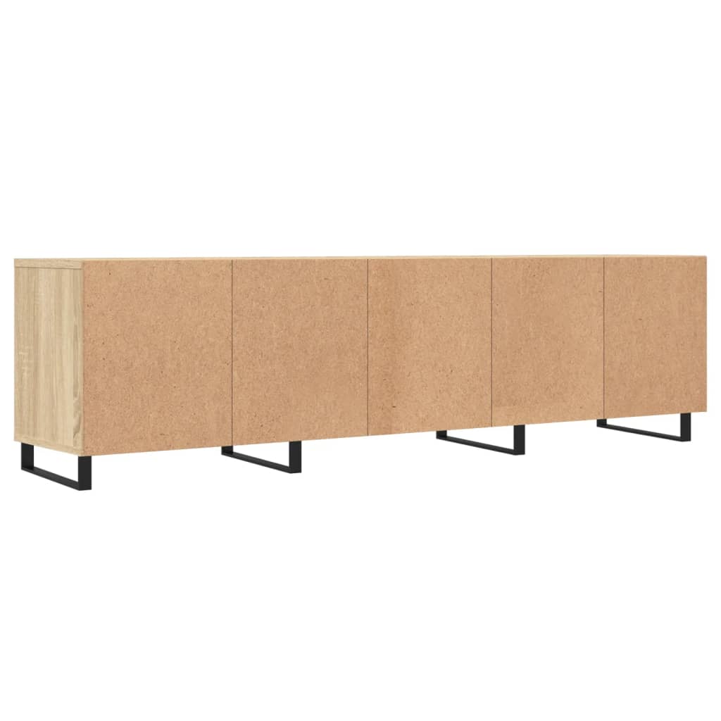 Meuble TV 150x30x44,5 cm en bois travaillé