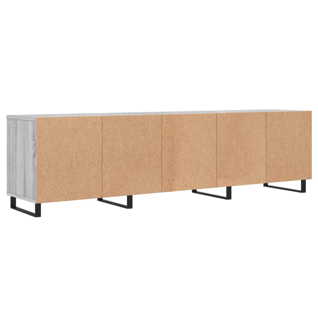 Meuble TV 150x30x44,5 cm en bois travaillé