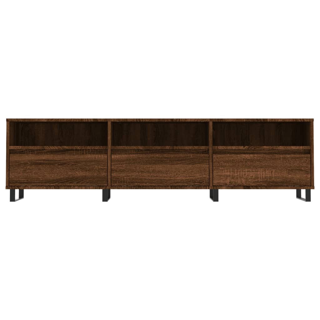 Meuble TV 150x30x44,5 cm en bois travaillé