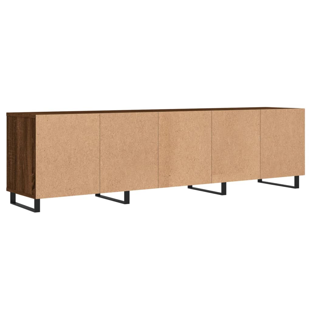 Meuble TV 150x30x44,5 cm en bois travaillé