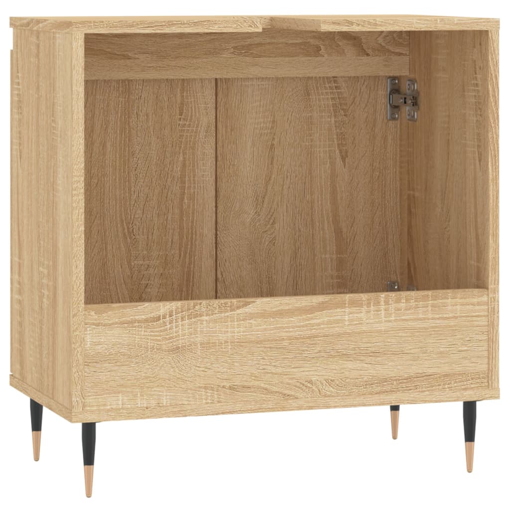 Badkamerkast 58x33x60 cm bewerkt hout