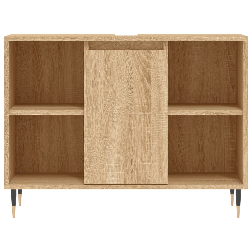 Badkamerkast 80x33x60 cm bewerkt hout