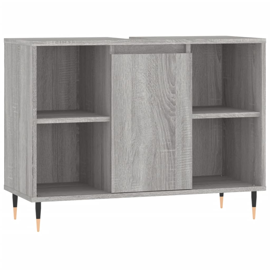 Badkamerkast 80x33x60 cm bewerkt hout