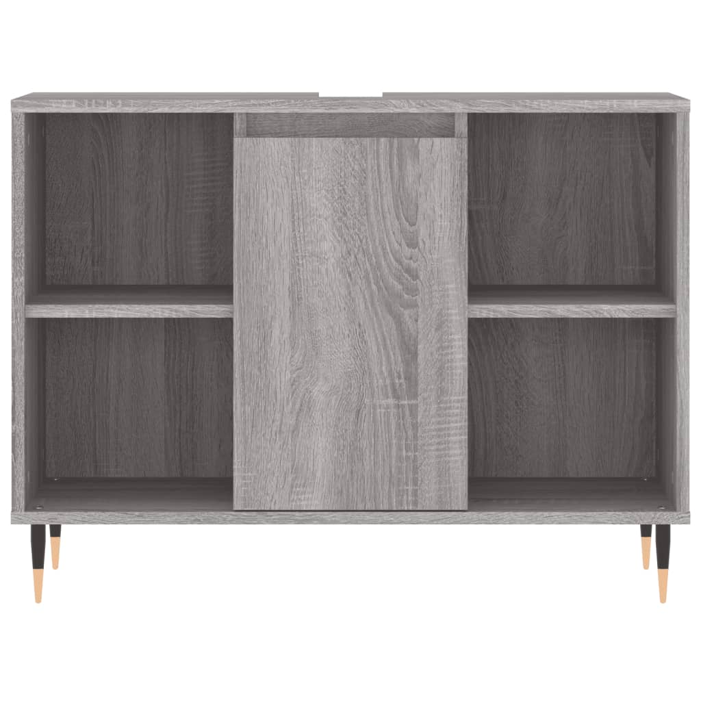 Badkamerkast 80x33x60 cm bewerkt hout