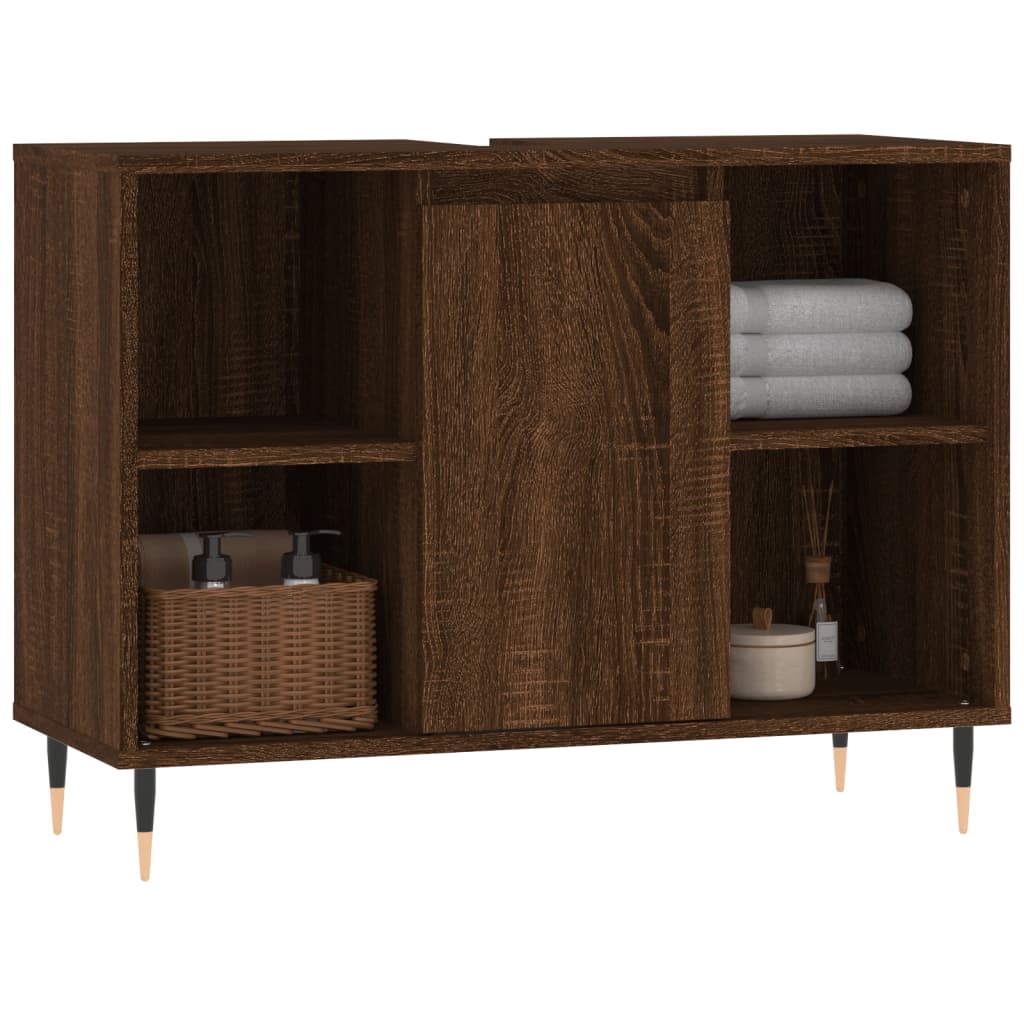 Meuble de salle de bain 80x33x60 cm bois fini