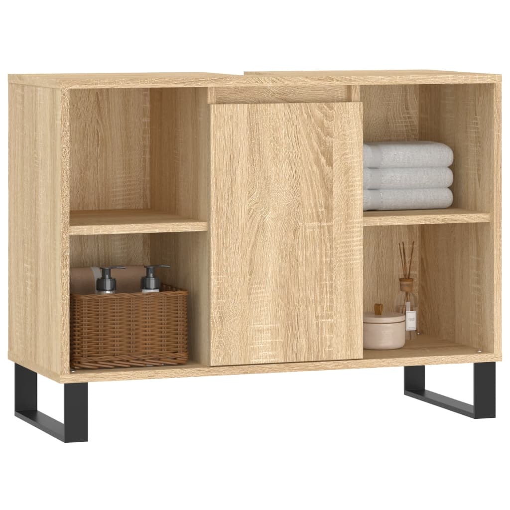 Meuble de salle de bain 80x33x60 cm bois fini