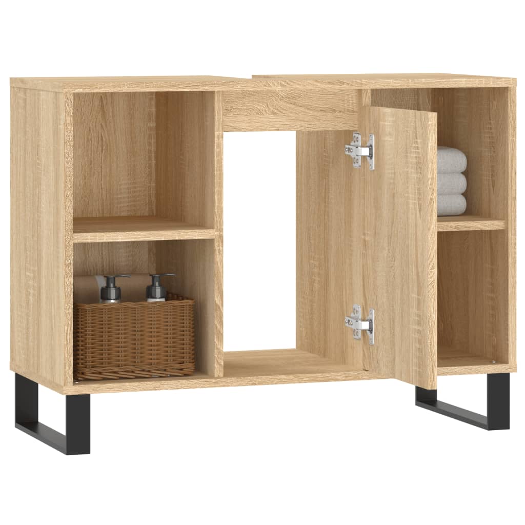 Meuble de salle de bain 80x33x60 cm bois fini