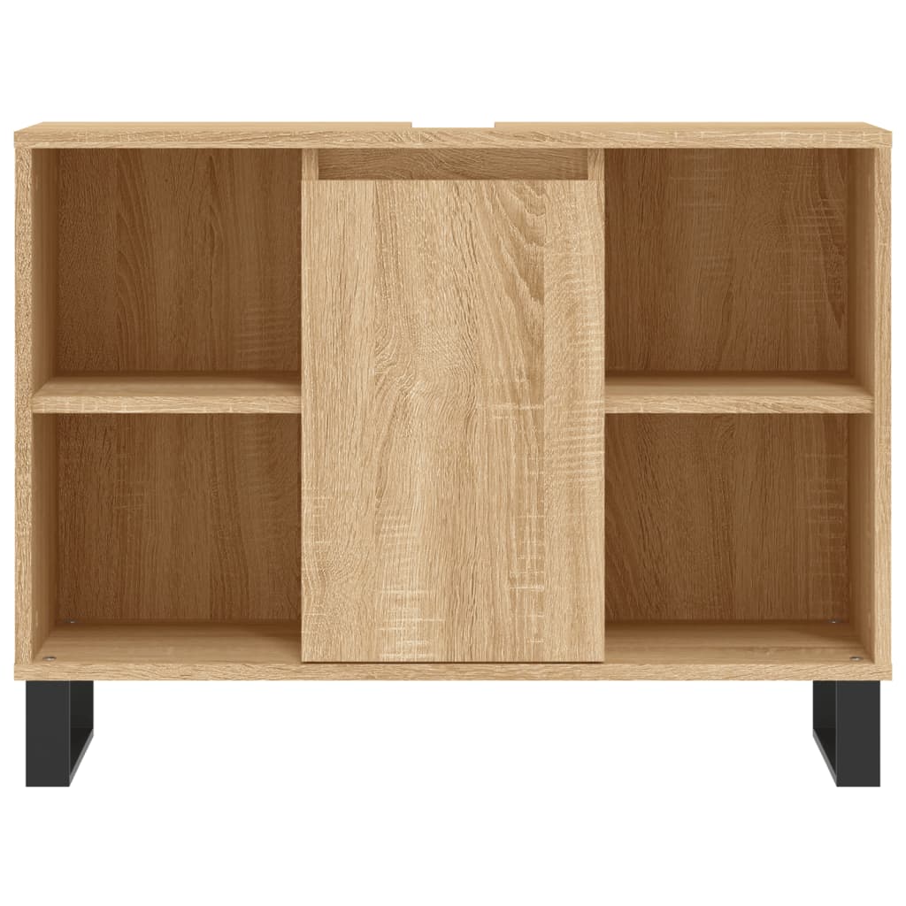 Badkamerkast 80x33x60 cm bewerkt hout