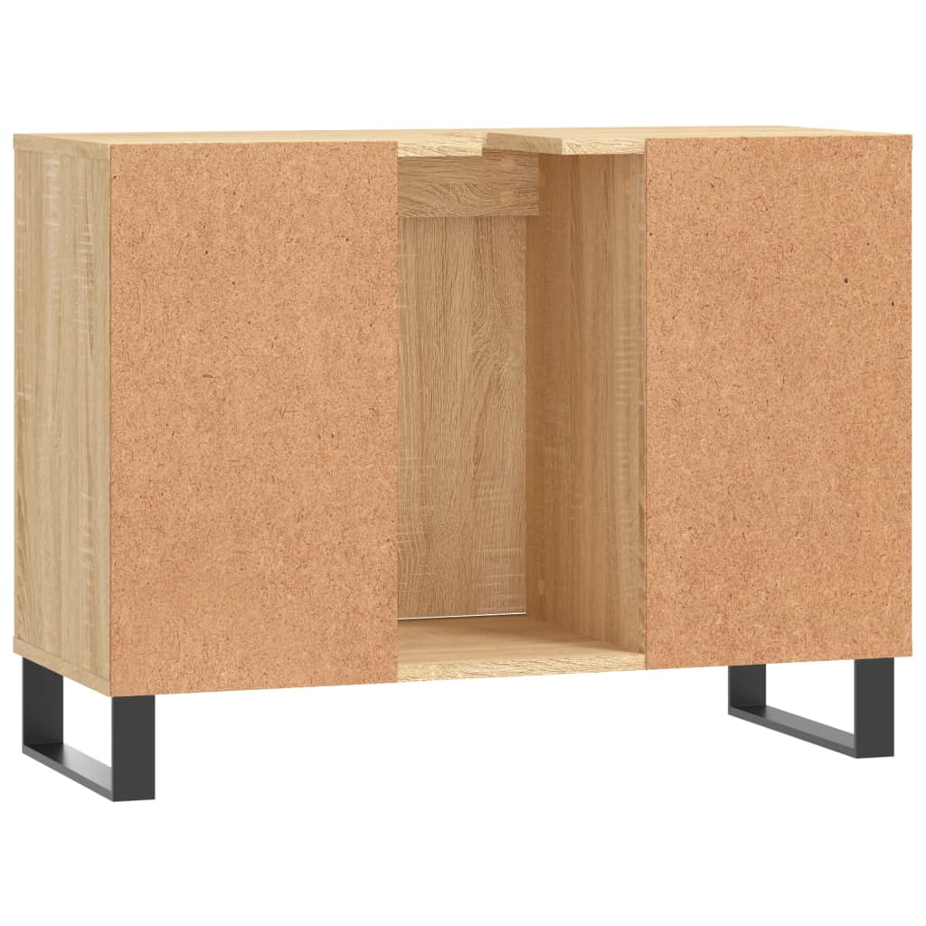 Badkamerkast 80x33x60 cm bewerkt hout