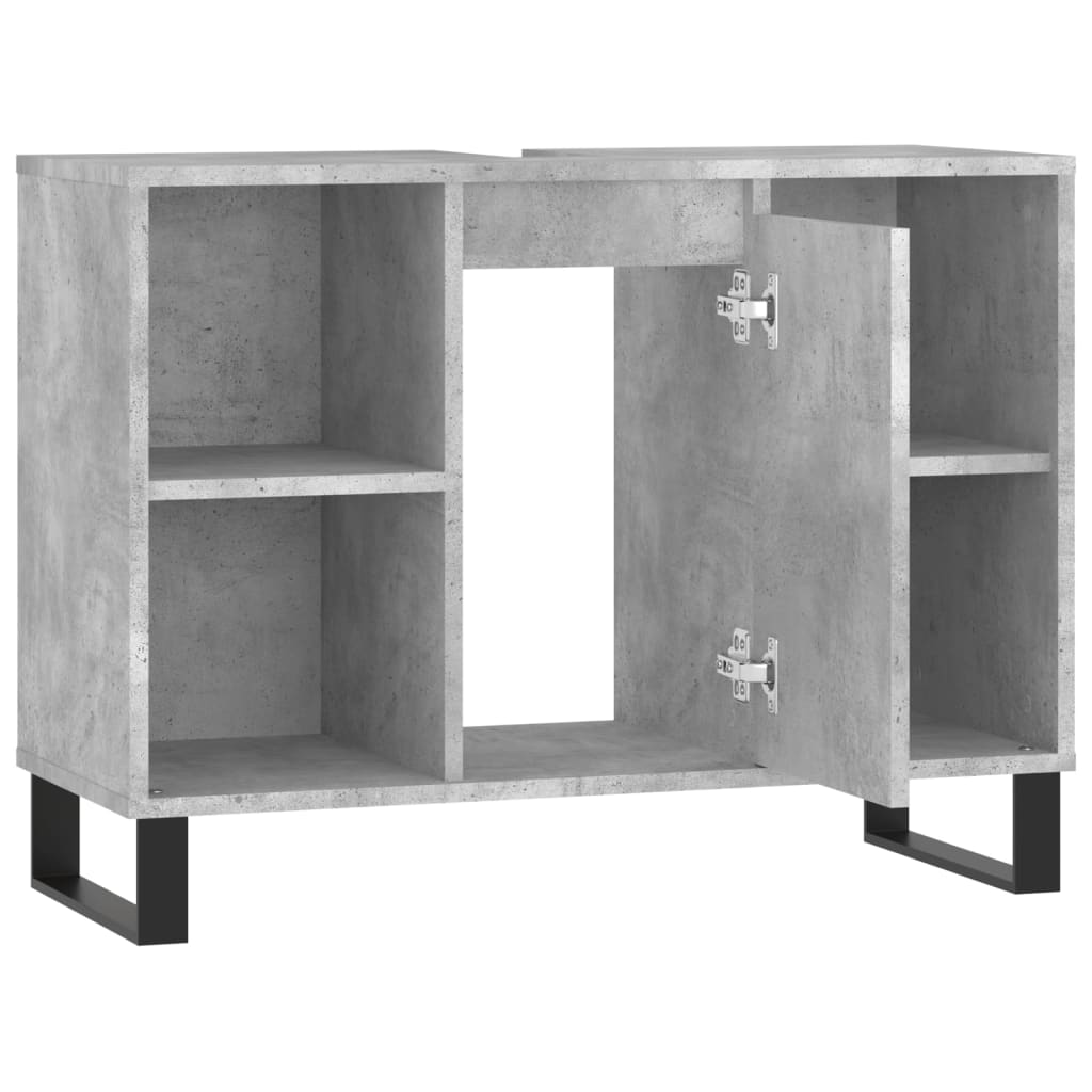 Badkamerkast 80x33x60 cm bewerkt hout