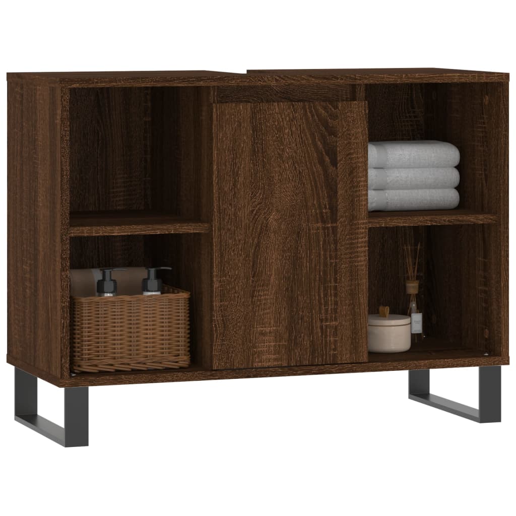 Meuble de salle de bain 80x33x60 cm bois fini