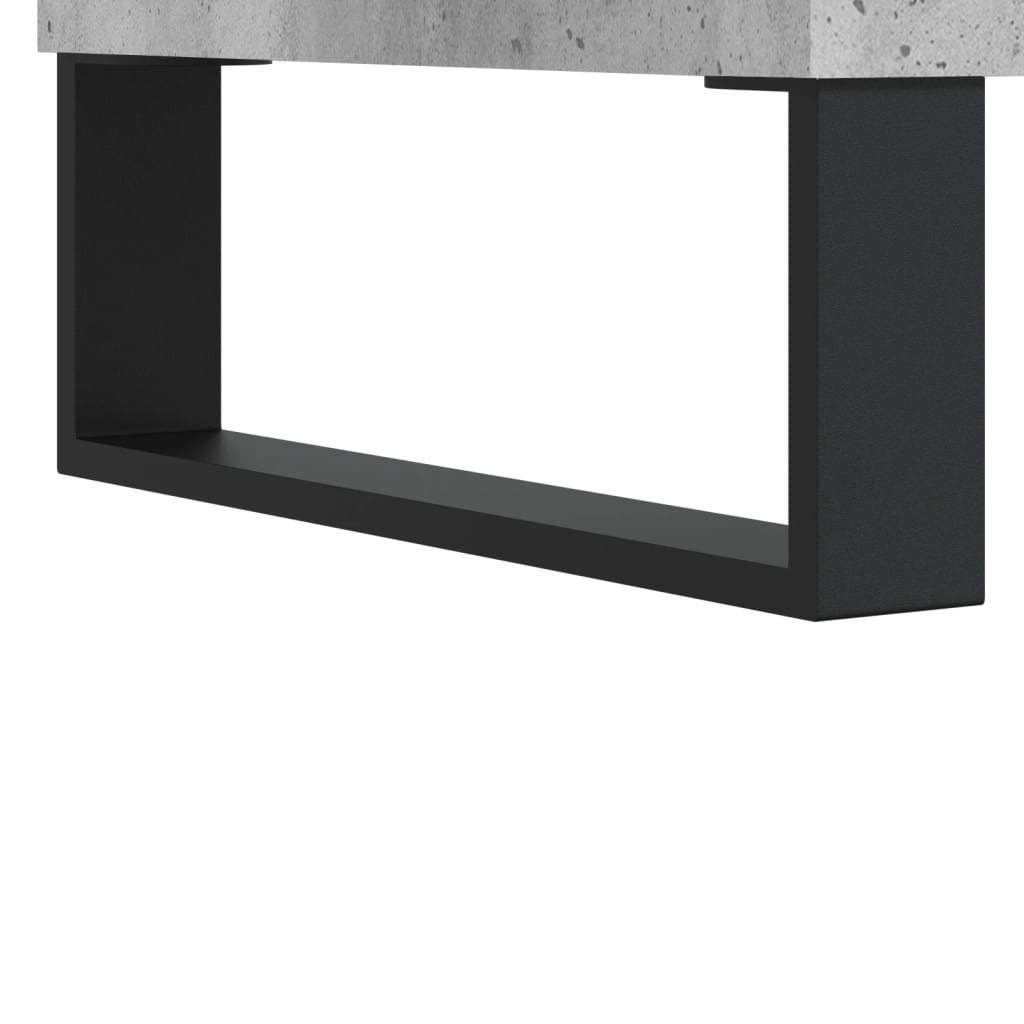 Platenkast 121x38x48 cm bewerkt hout eikenkleurig