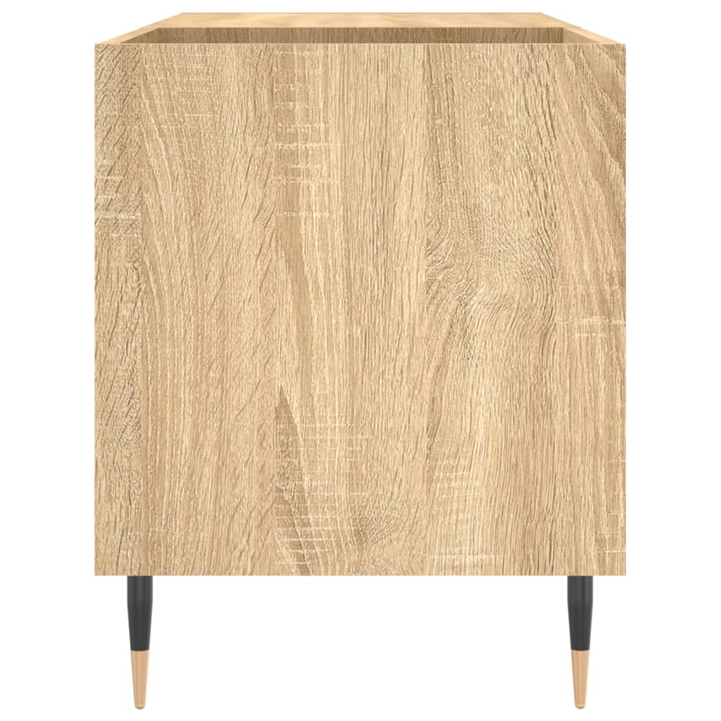 Meuble à disques 85x38x48 cm en bois travaillé