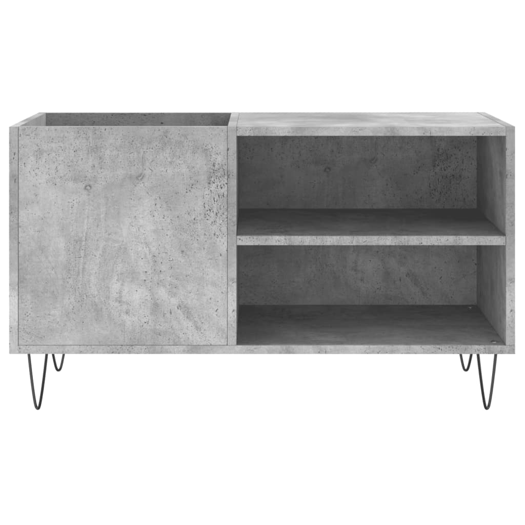 Platenkast 85x38x48 cm bewerkt hout eikenkleurig