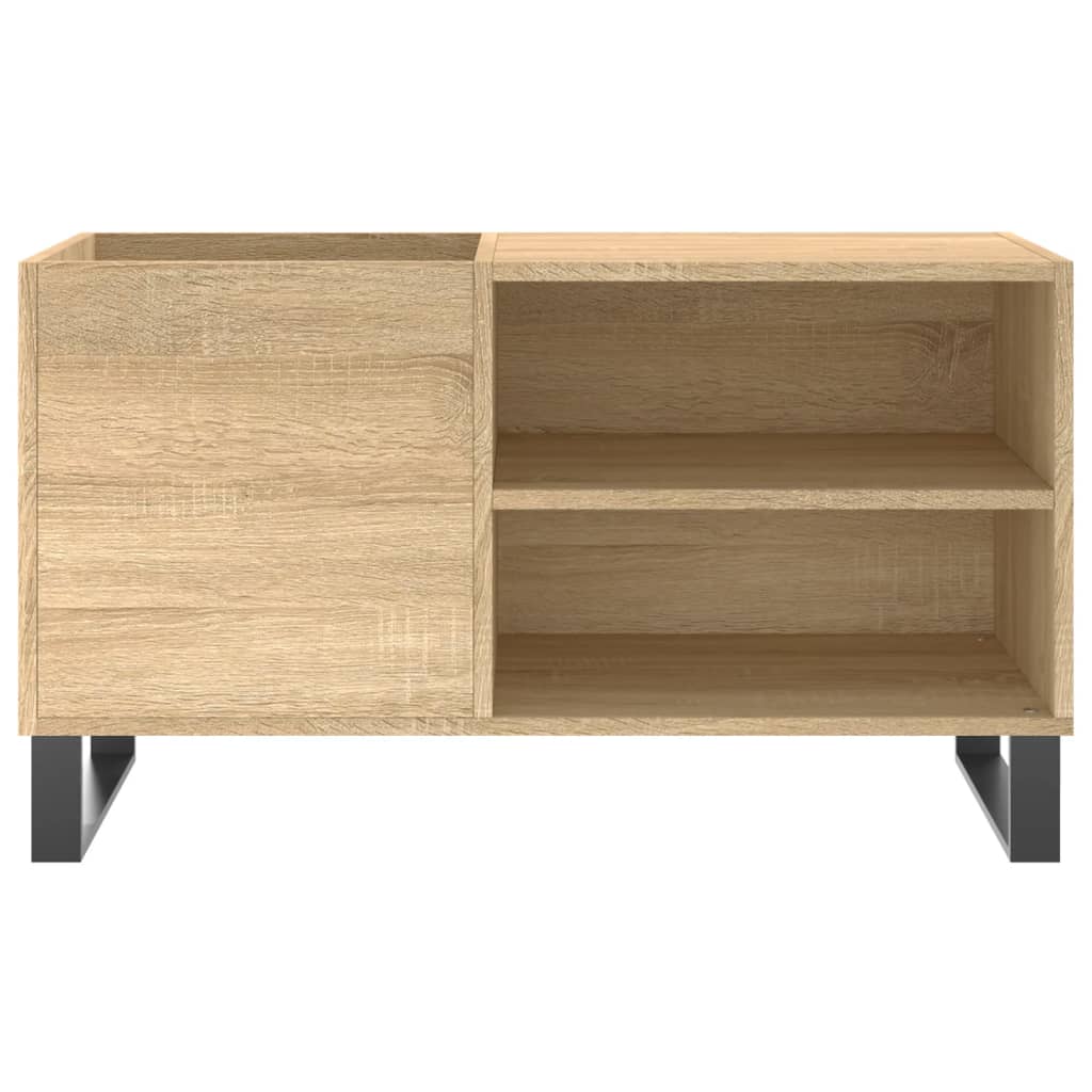 Platenkast 85x38x48 cm bewerkt hout