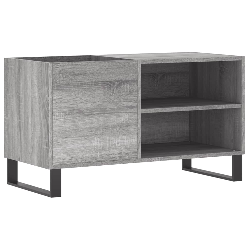 Platenkast 85x38x48 cm bewerkt hout betongrijs