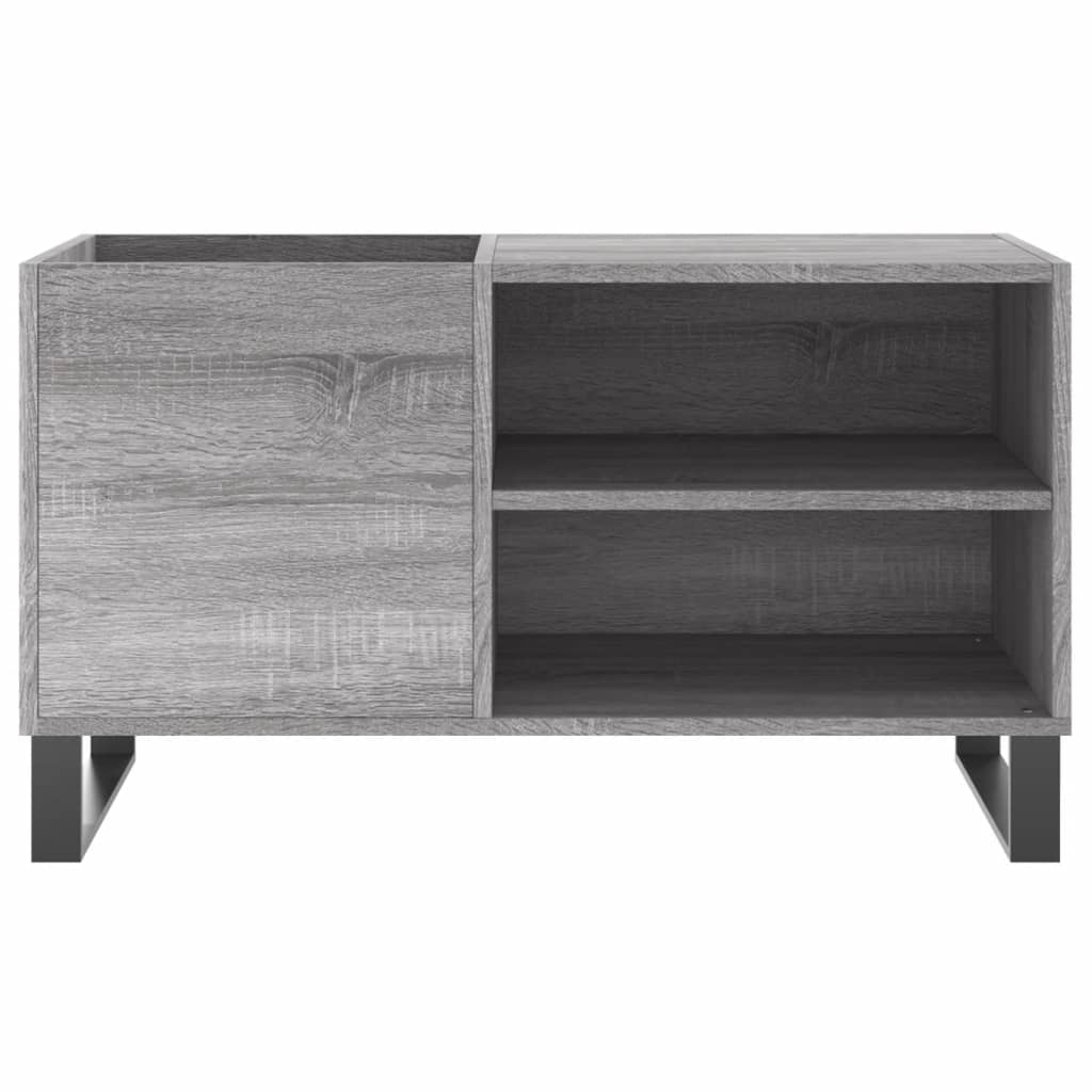 Platenkast 85x38x48 cm bewerkt hout betongrijs