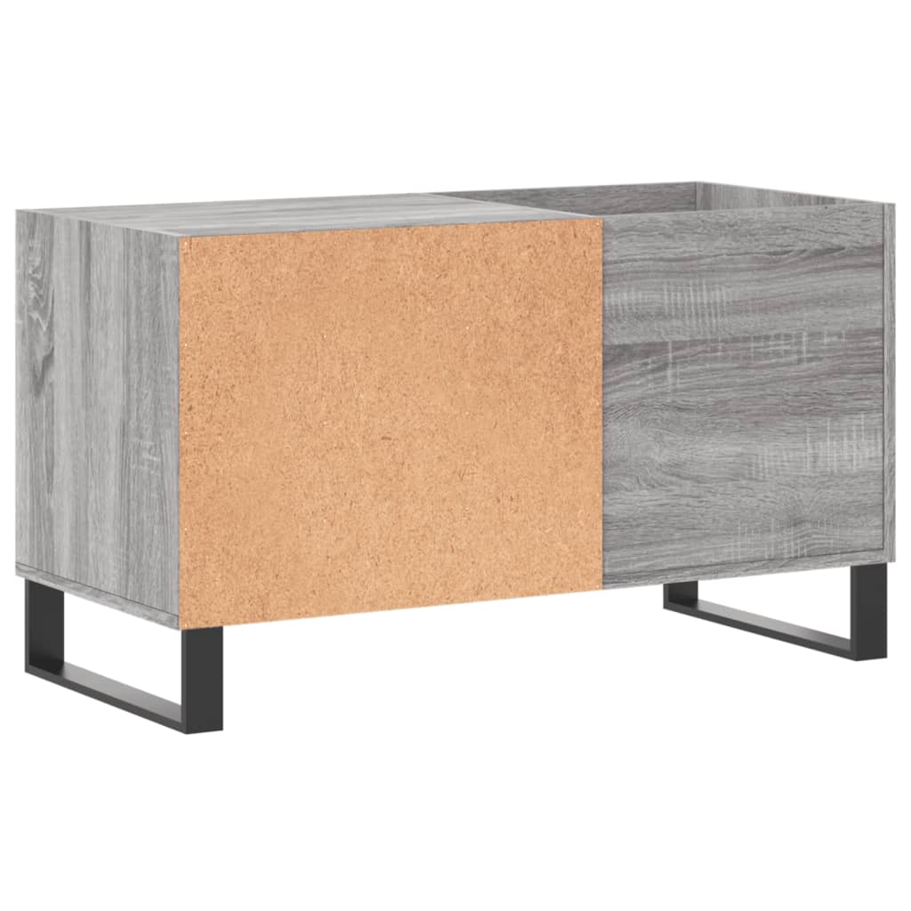 Platenkast 85x38x48 cm bewerkt hout betongrijs