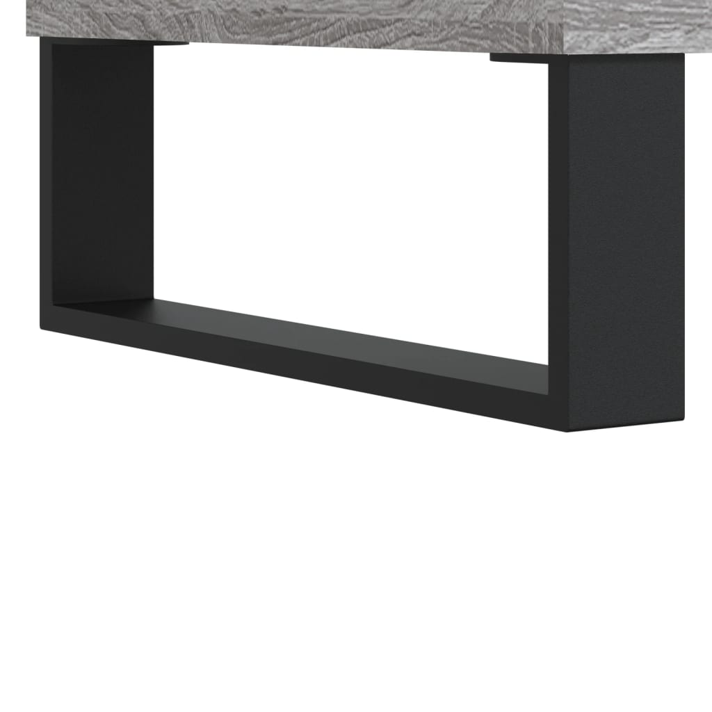 Platenkast 85x38x48 cm bewerkt hout betongrijs