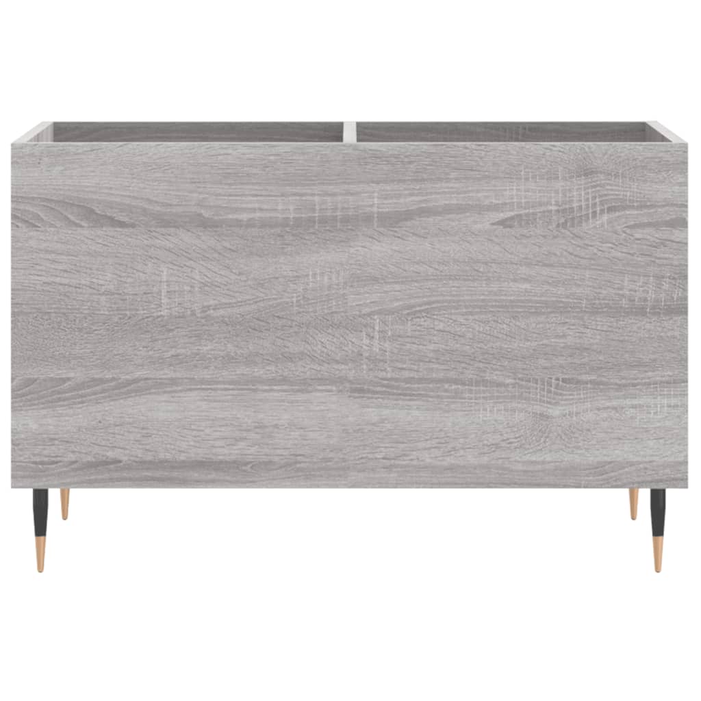 Platenkast 74,5x38x48 cm bewerkt hout eikenkleurig