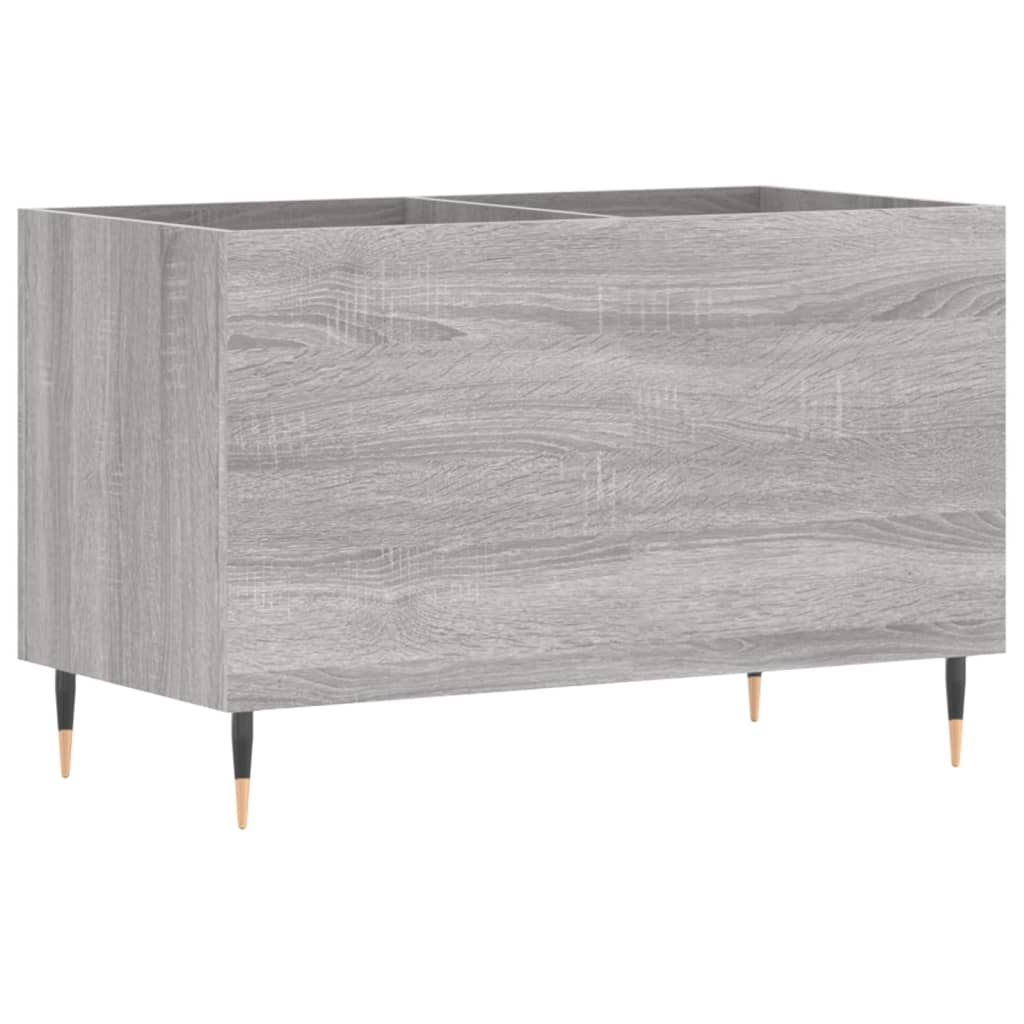 Platenkast 74,5x38x48 cm bewerkt hout eikenkleurig