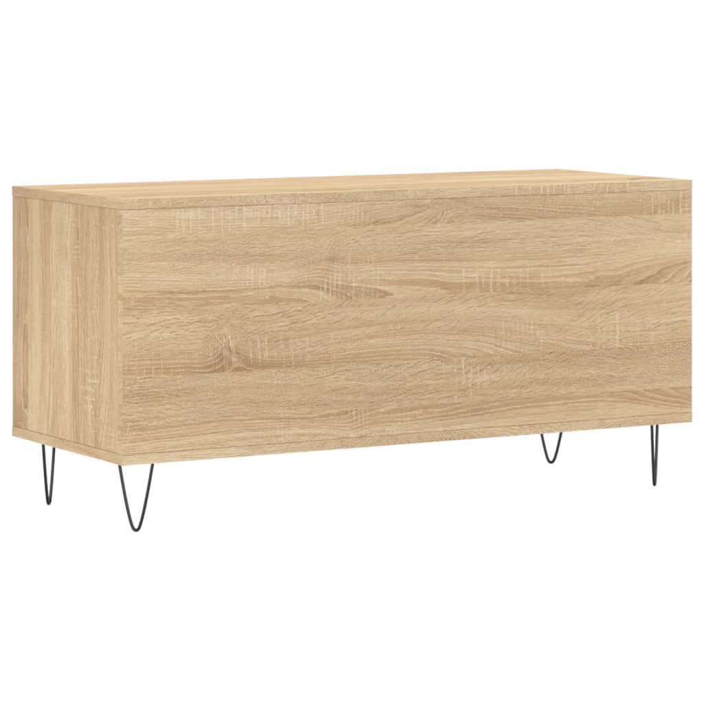 Platenkast 100x38x48 cm bewerkt hout