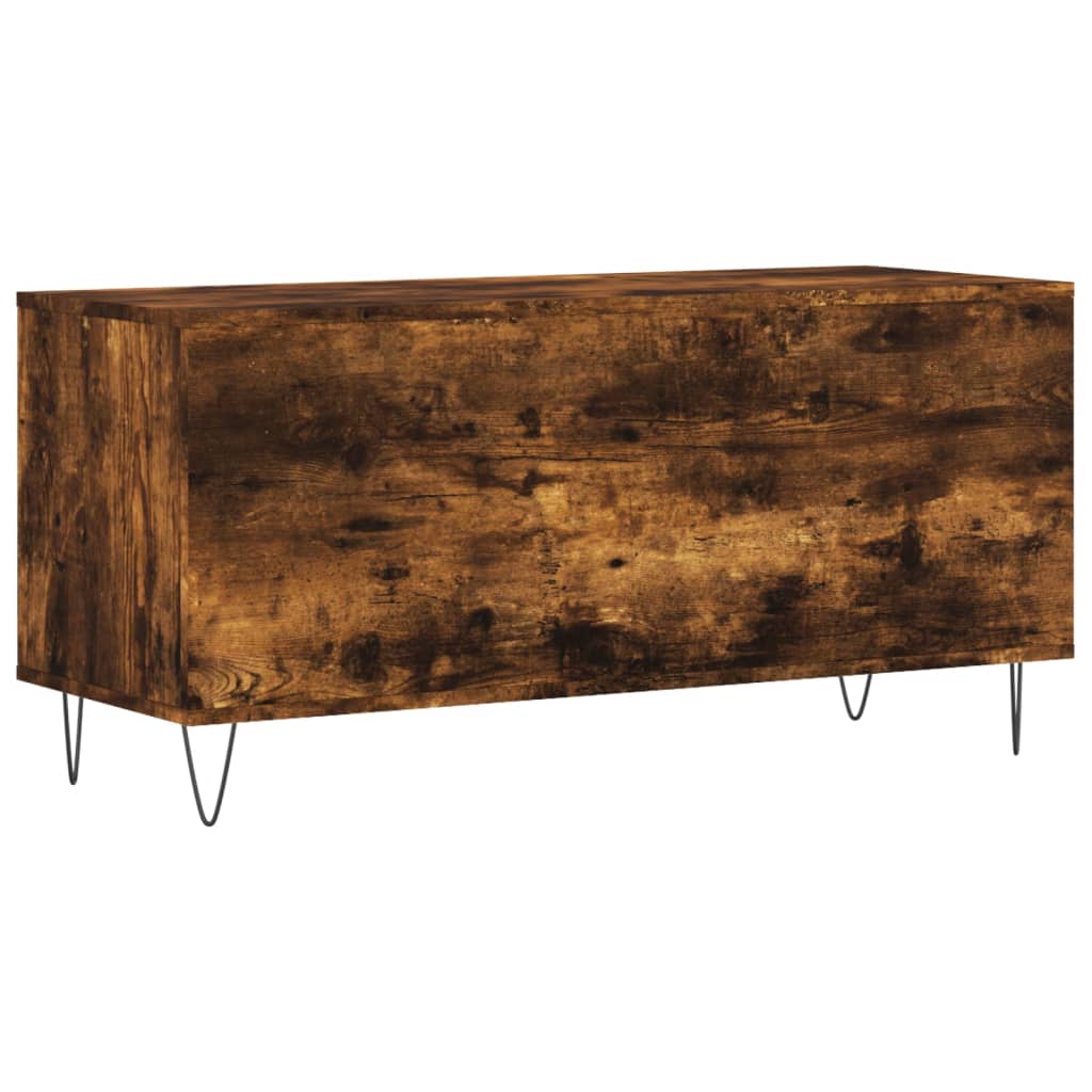 Platenkast 100x38x48 cm bewerkt hout