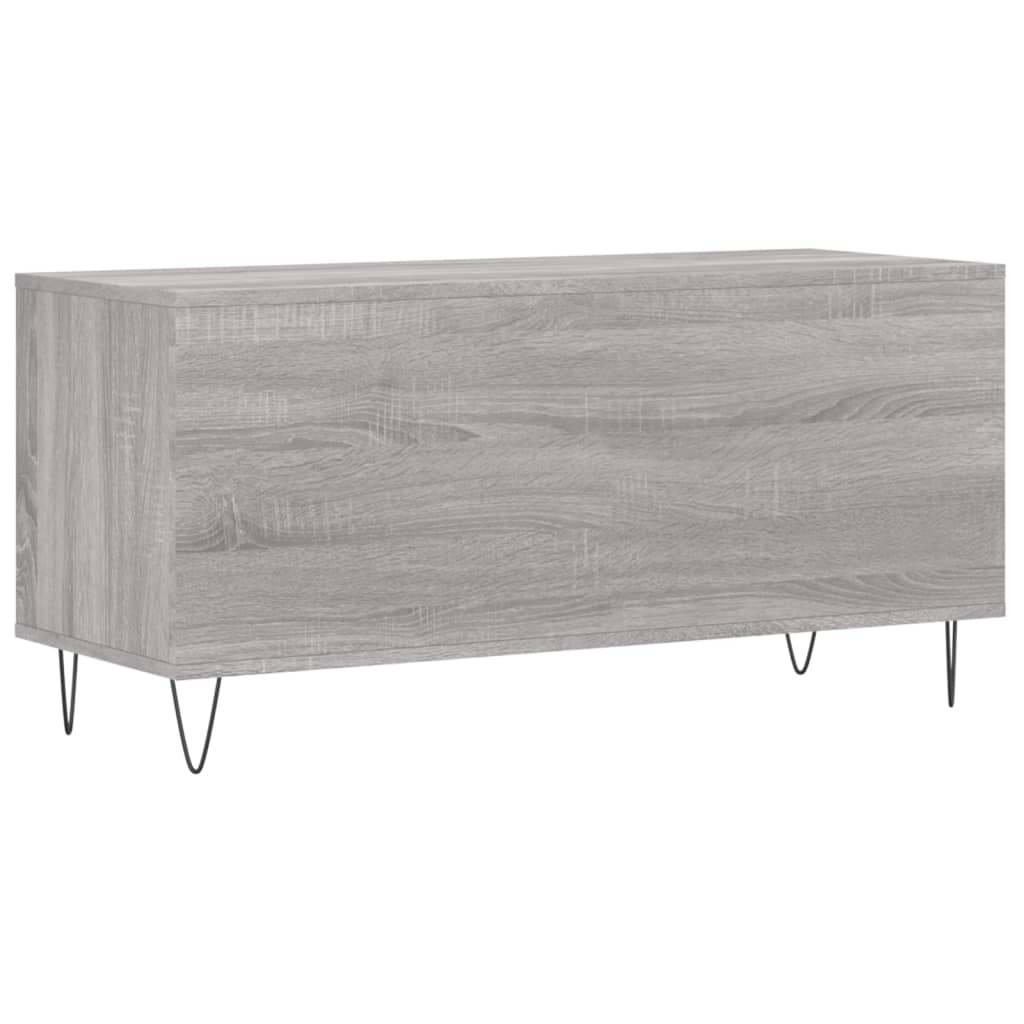 Platenkast 100x38x48 cm bewerkt hout