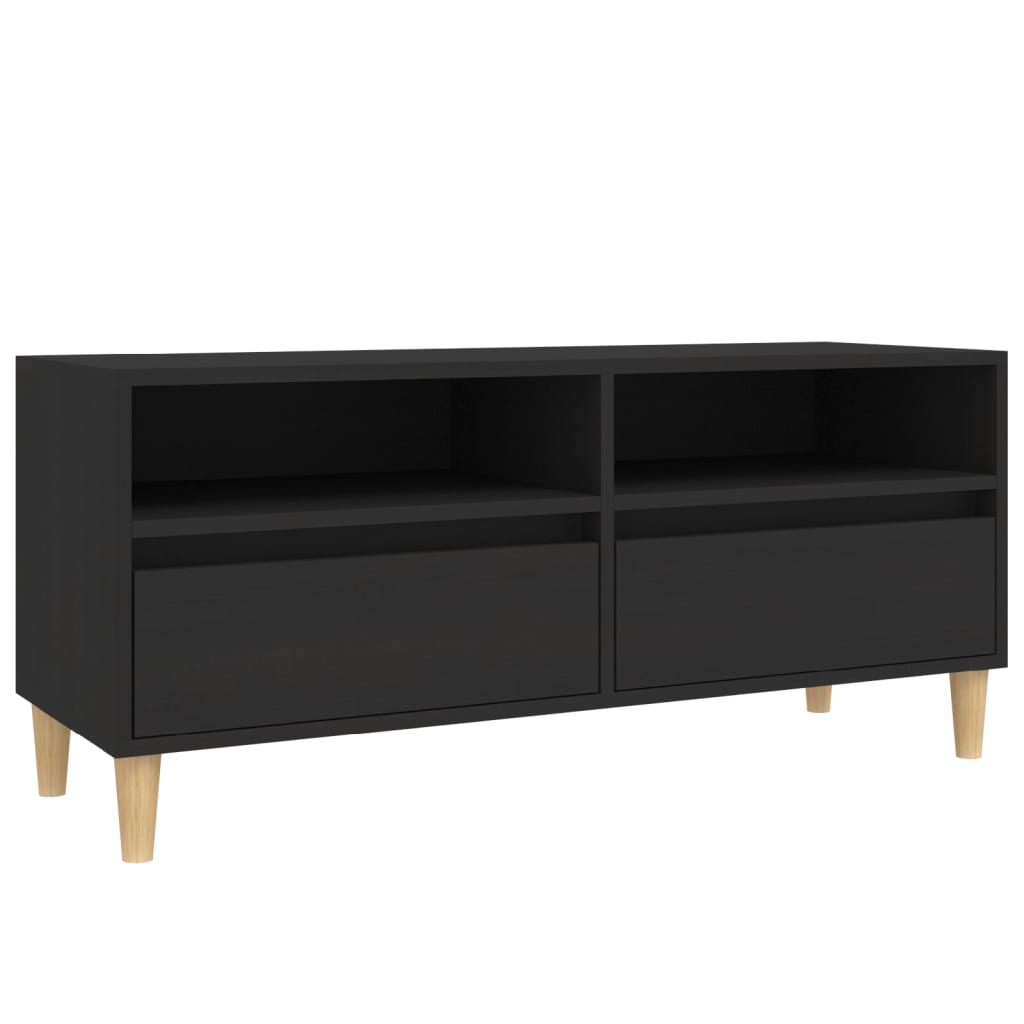 Meuble TV 100x34,5x44,5 cm en bois travaillé