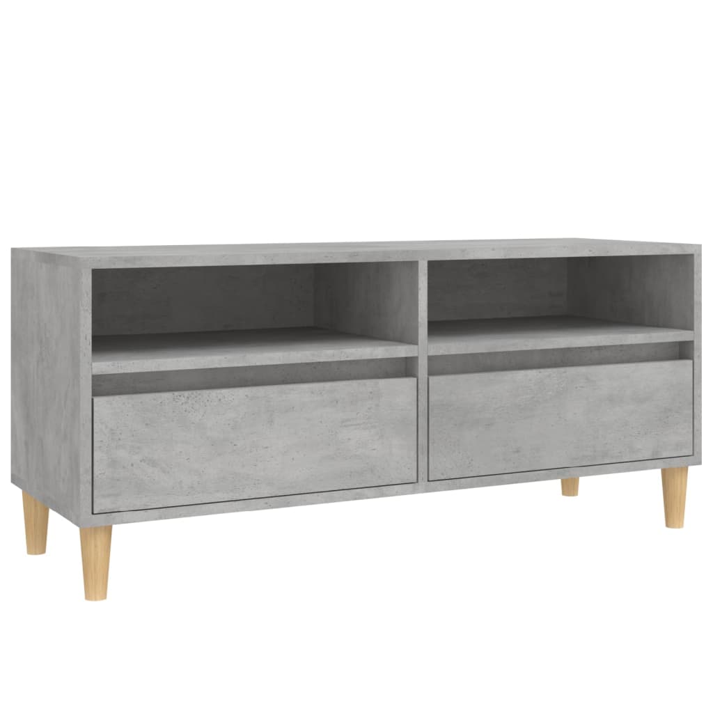 Meuble TV 100x34,5x44,5 cm en bois travaillé