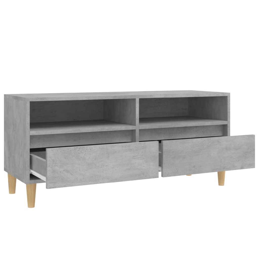 Meuble TV 100x34,5x44,5 cm en bois travaillé