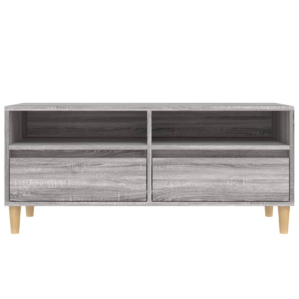 Meuble TV 100x34,5x44,5 cm en bois travaillé