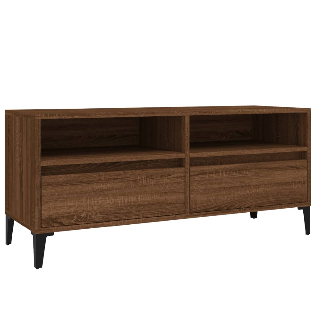 Meuble TV 150x30x44,5 cm en bois travaillé