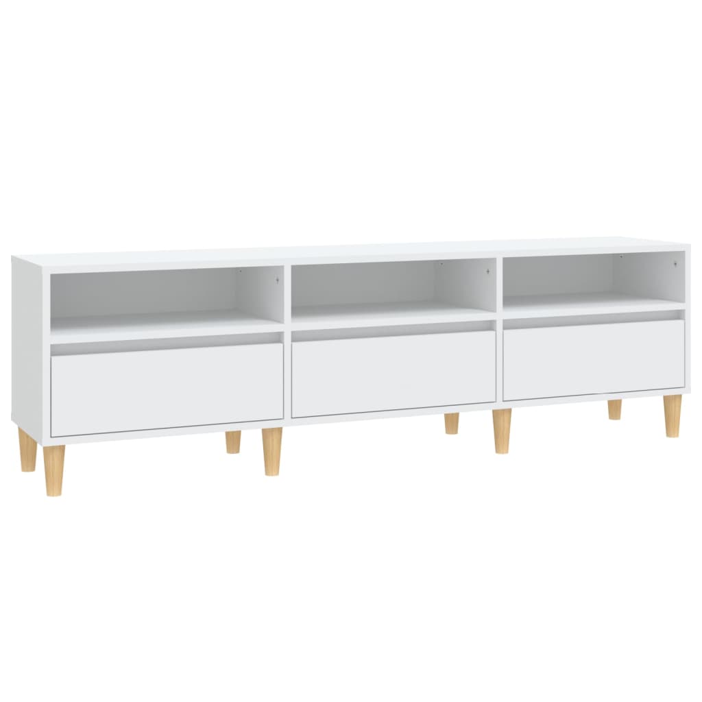 Meuble TV 100x34,5x44,5 cm en bois travaillé