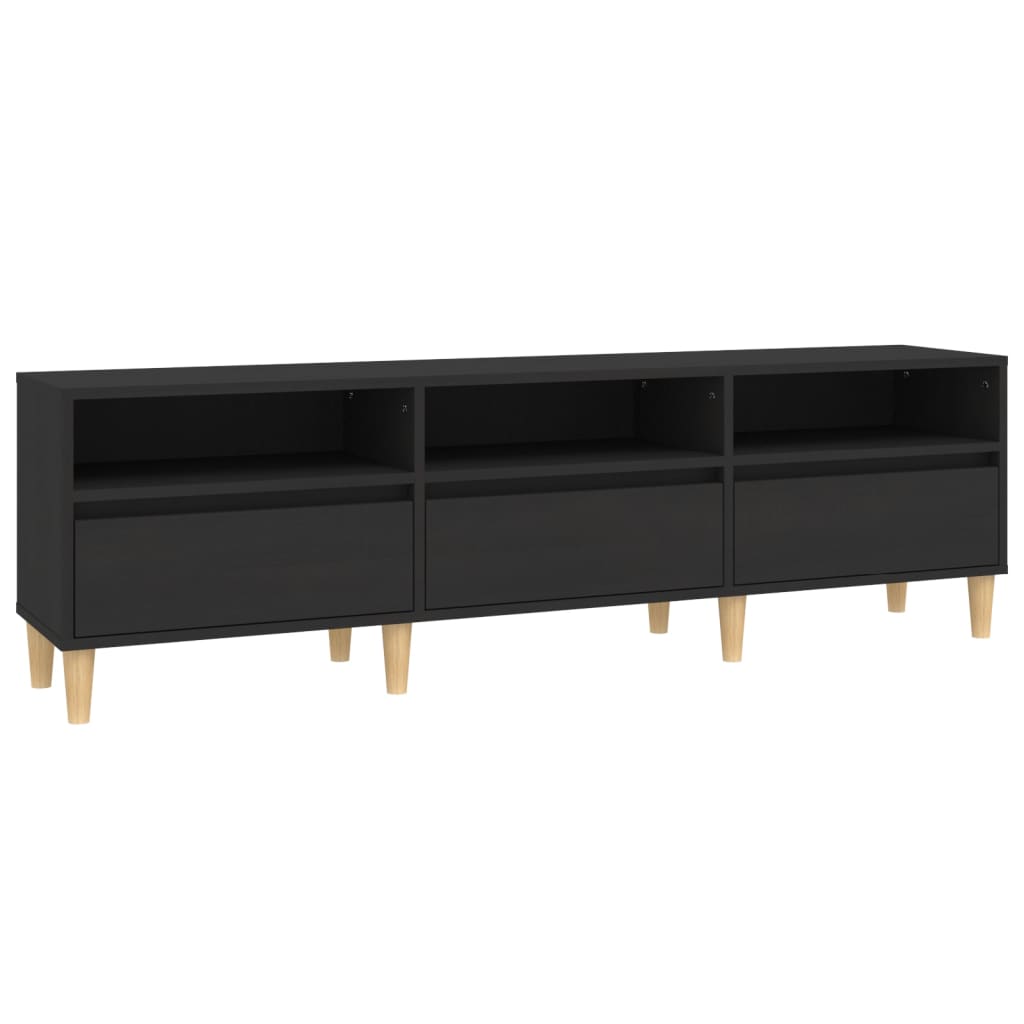 Meuble TV 100x34,5x44,5 cm en bois travaillé