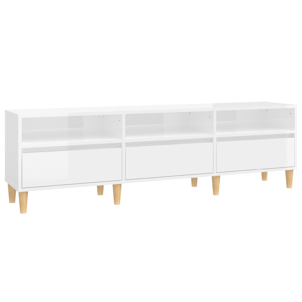 Meuble TV 100x34,5x44,5 cm en bois travaillé