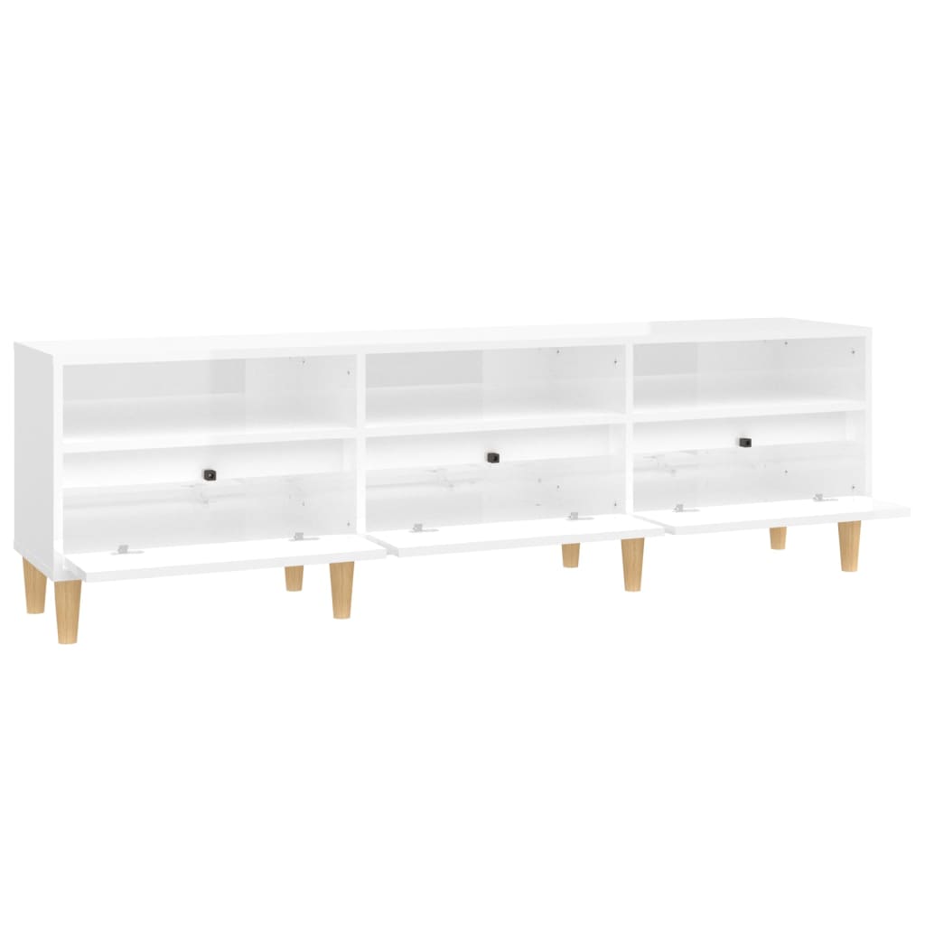 Meuble TV 100x34,5x44,5 cm en bois travaillé