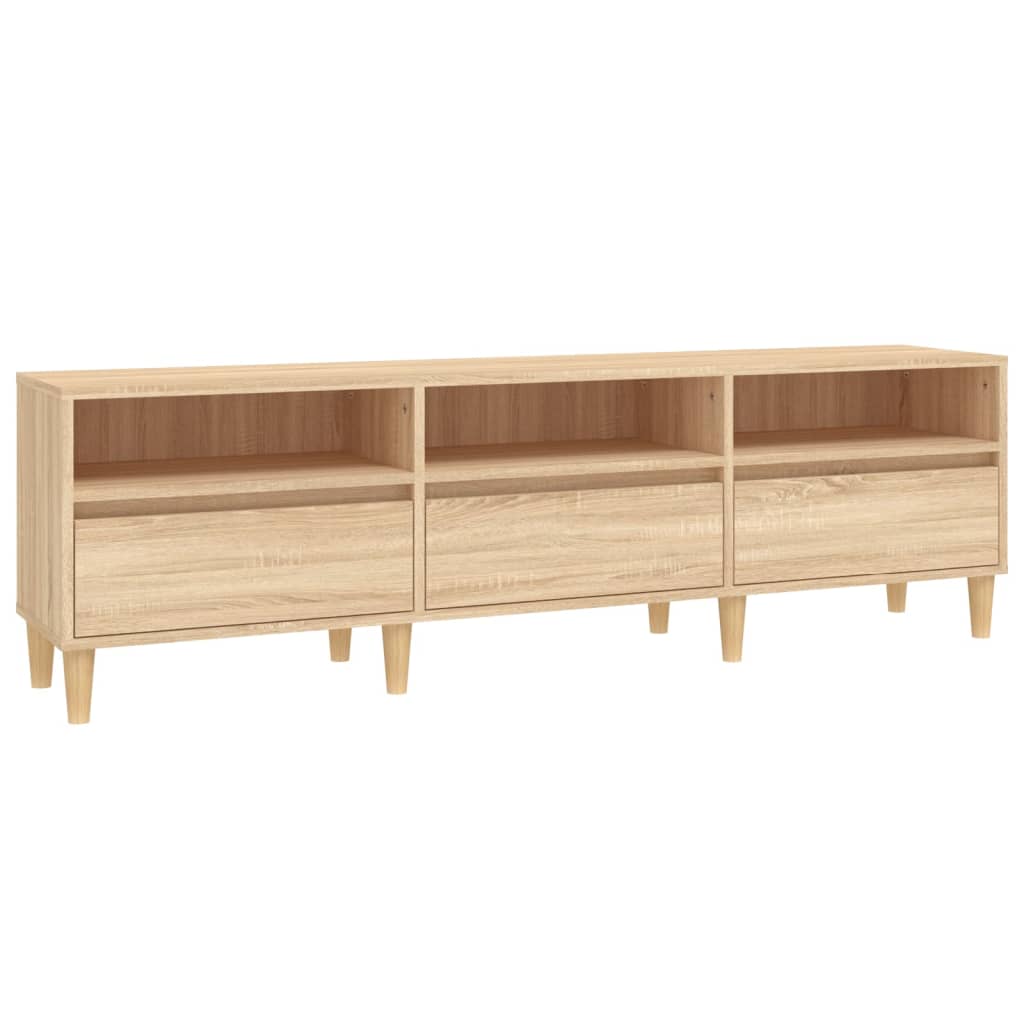 Meuble TV 100x34,5x44,5 cm en bois travaillé