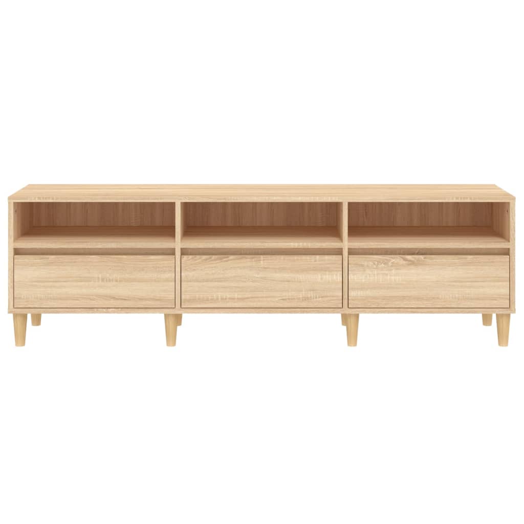 Meuble TV 100x34,5x44,5 cm en bois travaillé