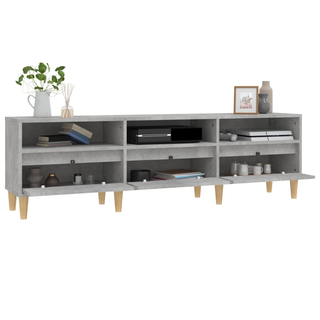 Meuble TV 100x34,5x44,5 cm en bois travaillé