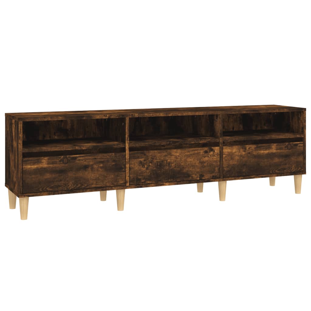 Meuble TV 100x34,5x44,5 cm en bois travaillé