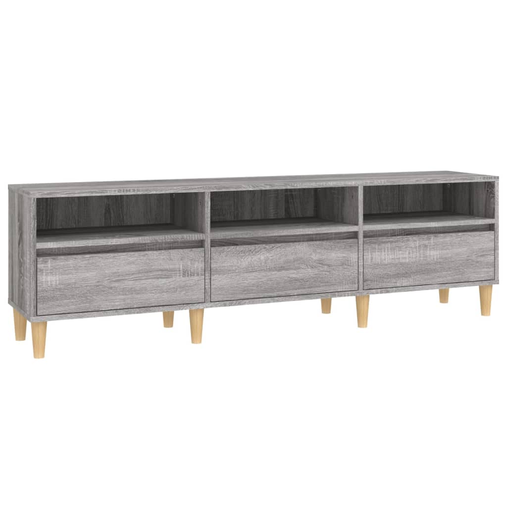 Meuble TV 100x34,5x44,5 cm en bois travaillé