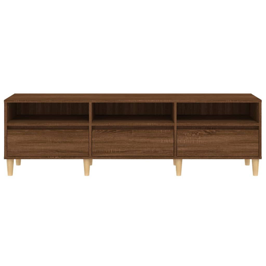 Meuble TV 100x34,5x44,5 cm en bois travaillé