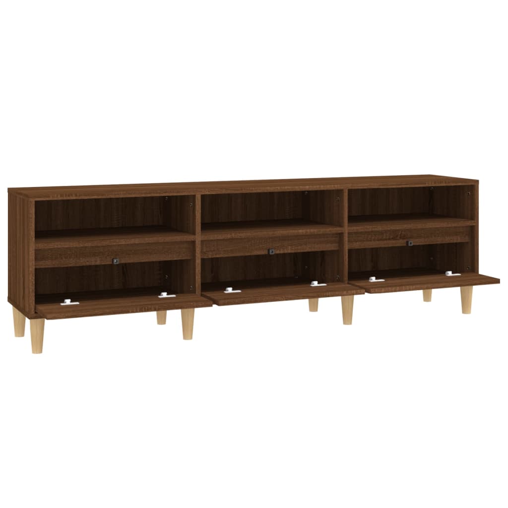 Meuble TV 100x34,5x44,5 cm en bois travaillé