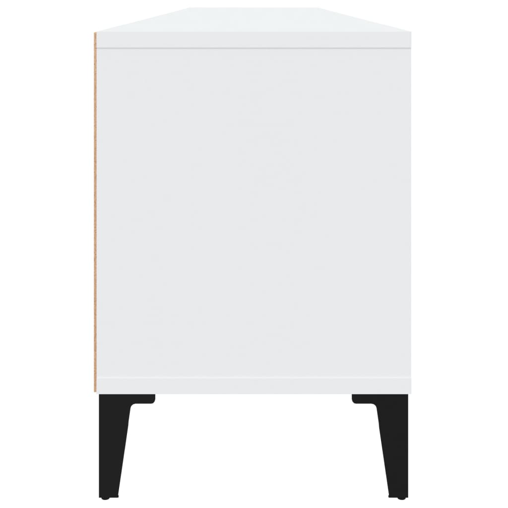 Meuble TV 150x30x44,5 cm ouvré en bois couleur chêne