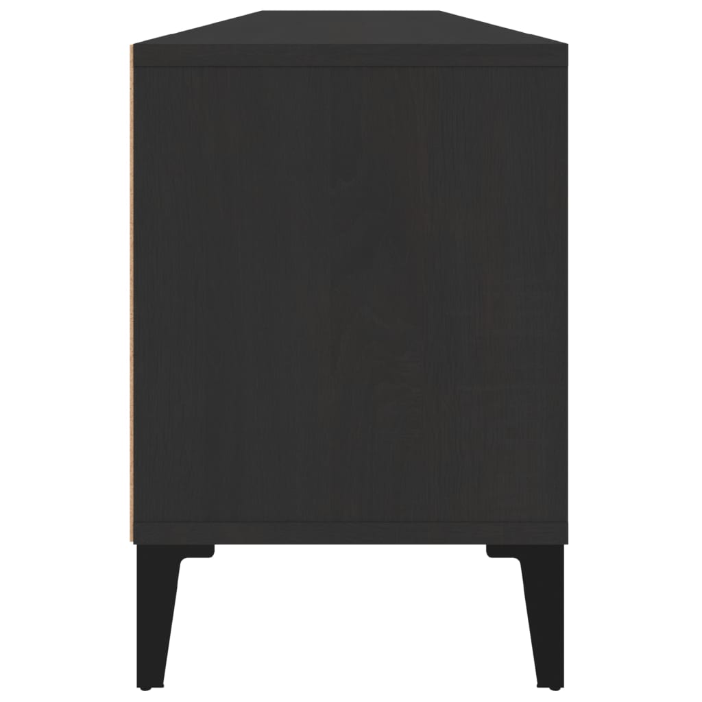 Meuble TV 150x30x44,5 cm ouvré en bois couleur chêne